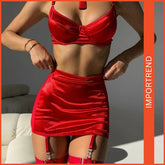 Elegant Two-Piece Bridal Wedding Underwear Lingerie Corset Set